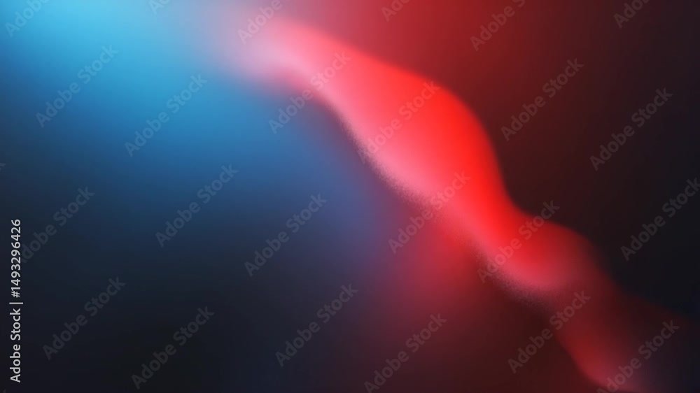 Poster modern design template featuring an abstract color background with dark blue and red glow, diffuse g