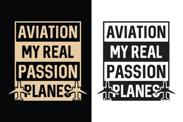 Aviator Pilot Airplane Typography Design, Airplane shirt, Pilot T-shirt