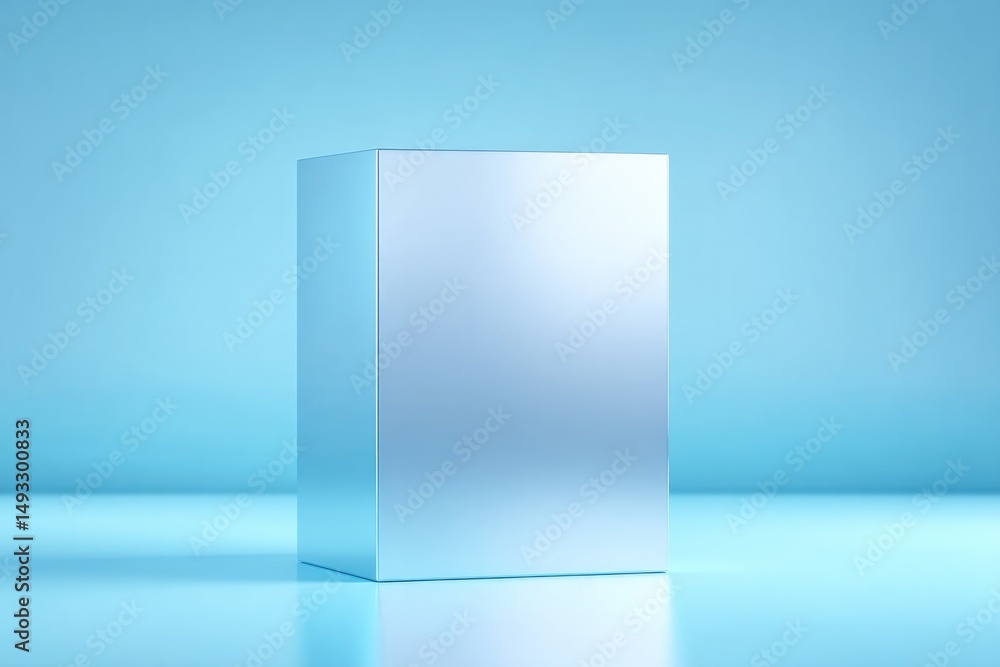Poster minimalistic podium with mirror surface in neutral environment capture its sleek and reflective desi