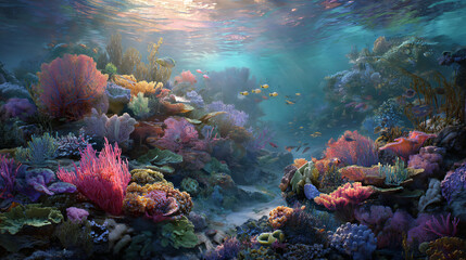 coral reef bursting