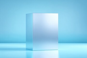 minimalistic podium with mirror surface in neutral environment capture its sleek and reflective design