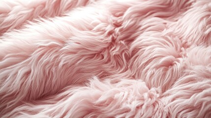 Soft, fluffy, pink faux fur texture