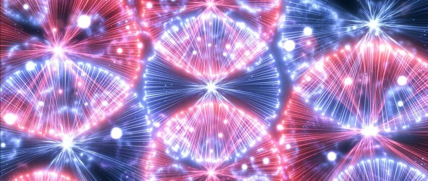 Magical fireworks motion background with glowing fireworks effects, fireworks light particles and colorful fireworks explosion, perfect for fireworks animation and fireworks-themed visuals