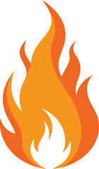 Classic silhouette flame