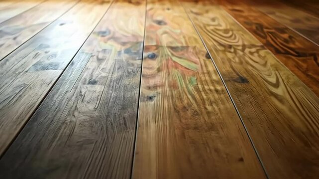 Wood flooring texture of natural planks in subtle light.