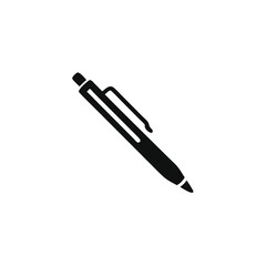 Simple Black Pen Silhouette Image 