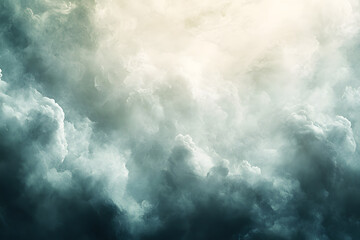 Obraz premium Soft, abstract white clouds resembling watercolor on textured paper.