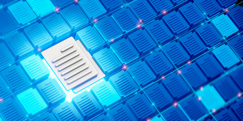 Digital Document Storage and Data Management System Visualization