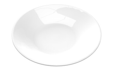 陶器製の丸皿のフォトリアル3Dイラストレーション