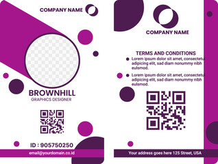 business card template