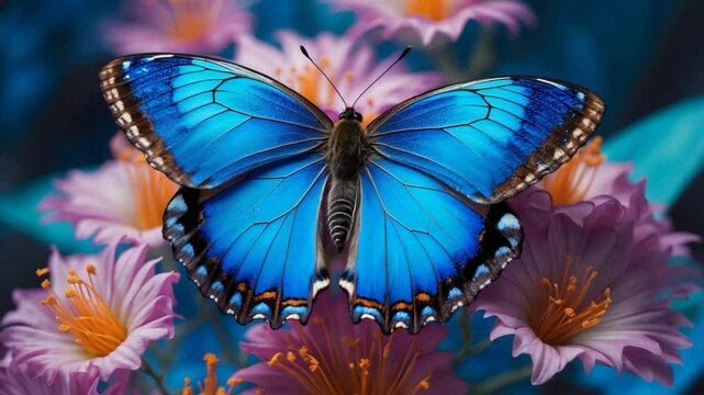 Adonis Blue Butterfly - Ventral View