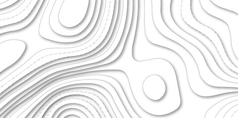 Abstract Luxury paper cut background, Abstract decoration, white pattern lines gradients, 3d Vector illustration. Realistic papercut decoration textured with wavy layers.