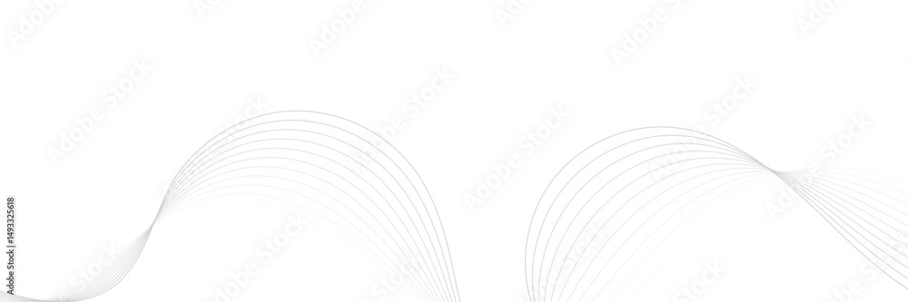 Poster abstract white and gray background. abstract linear flowing particles future technology concept abst