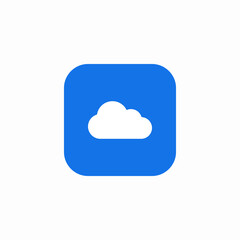 cloud sky icon sign vector