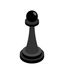 Pawn Chess piece isolated. Piece for playing chess