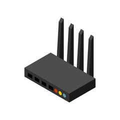 WiFi router sign. Wi-Fi Internet equipment icon. Wi Fi network equipment symbol