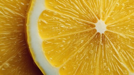 Editable Lemon Background with Macro Detail