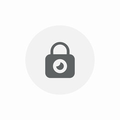 safety lock pad icon sign vector