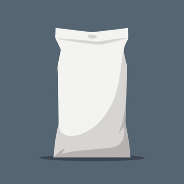 Blank White Stand Up Pouch Packaging Mockup