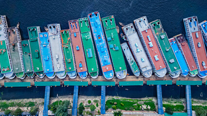 areal view of dhaka sadarghat lonch terminal(biwtc)
