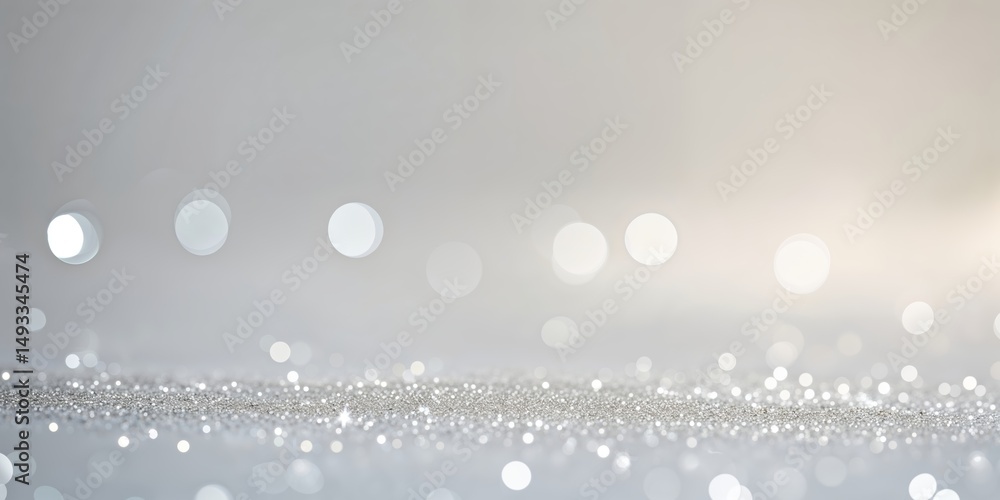 Aufkleber sparkling light reflections create a dreamy atmosphere in a soft, silver-toned setting during a tran