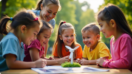Fototapeta premium Educating the Next Generation on Climate Action
