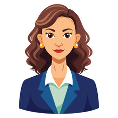 Business Woman clipart isolated on white background