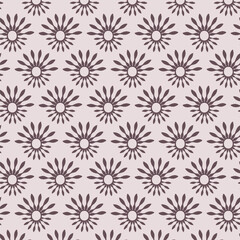 Sunburst motifs seamless vector pattern