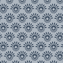 Sunburst motifs seamless vector pattern