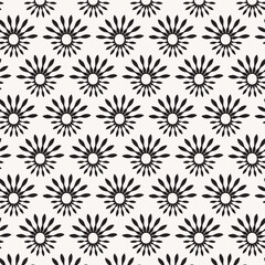 Sunburst motifs seamless vector pattern