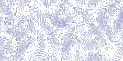 Abstract topographic contours map background. Topographic map and landscape terrain texture grid. Modern design with White background with topographic wavy pattern design. Black-white background.	