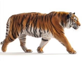 Obraz premium tiger isolated on white background
