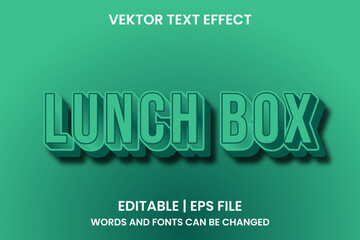 editable lunch box effect text
