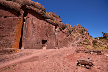Aramu Muru, also known as the "Gate of the Gods," is a mysterious archaeological site located near the city of Puno in southeastern Peru.