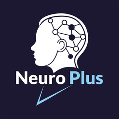 Neuro Plus Logo Design Brain Neural Network Connections