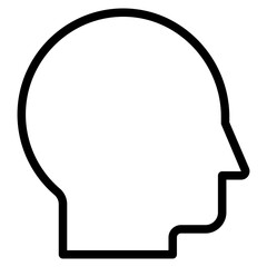 Head icon vector illustration