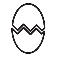 Easter eggs icon. Set of decorated ester eggs vector. Spring easter black and white egg elements. 