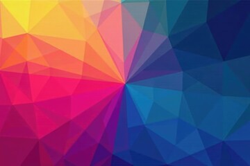Obraz premium Geometric shapes, vibrant color gradient, clean lines, clean, color