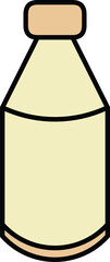 A simple drawing of a milk bottle.