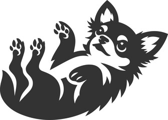 Chihuahua vector animal drawing silhouette
