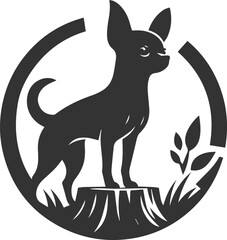 Chihuahua vector animal drawing silhouette