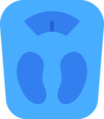 weight scale illustration on a white background         