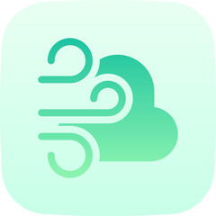 wind illustration on a white background         