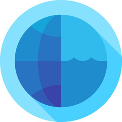 world oceans day illustration on a white background         