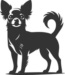 Chihuahua vector animal drawing silhouette