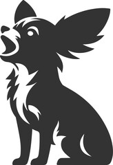 Chihuahua vector animal drawing silhouette