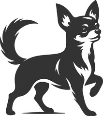 Chihuahua vector animal drawing silhouette