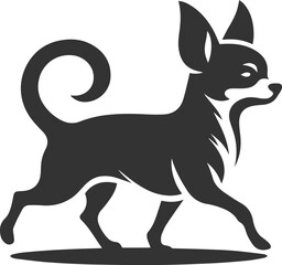 Chihuahua vector animal drawing silhouette