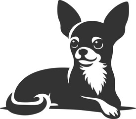 Chihuahua vector animal drawing silhouette