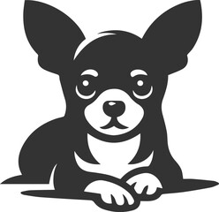 Chihuahua vector animal drawing silhouette